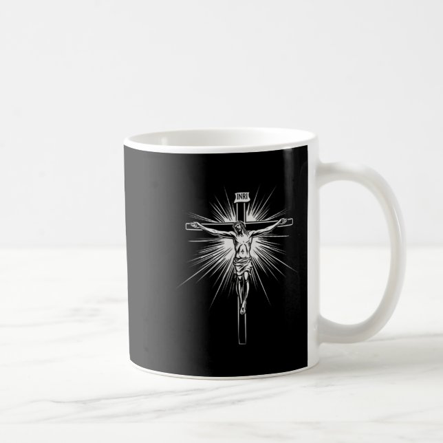 Caneca De Café Christian Cross Jesus Christ Men Women Christians  (Direita)