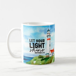 Caneca De Café Christian, deixe sua luz brilhar Mateus 5: 16