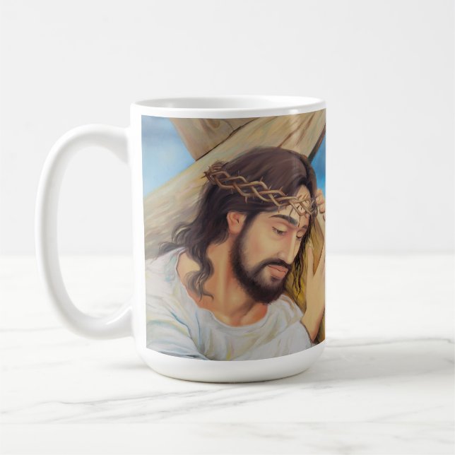 Caneca De Café Christian Faith Jesus Cristo (Esquerda)