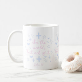 Caneca De Café Christian Girly Bíblia Verse Rosa Mug Cristão