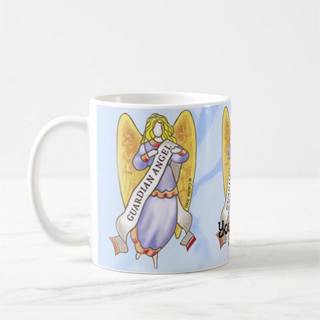 Caneca De Café Christian Guardian Angel (Esquerda)
