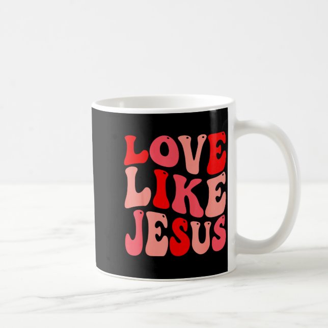 Caneca De Café Christian Love Like Jesus Valentine Small  (Direita)