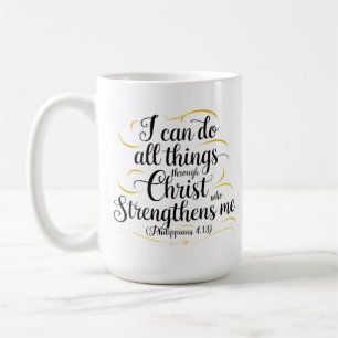 Caneca De Café Christian Mug - Posso Fazer Tudo - Philippians