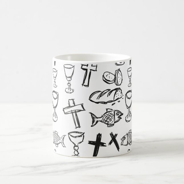 Caneca De Café Christian Pattern (Centro)