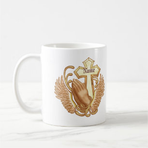Caneca De Café Christian Prayer Cross