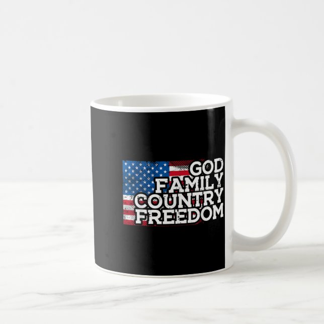 Caneca De Café Christian Religious God Jesus Patriotic Men Women  (Direita)