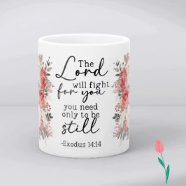 Caneca De Café Christian Scripture Floral Mug