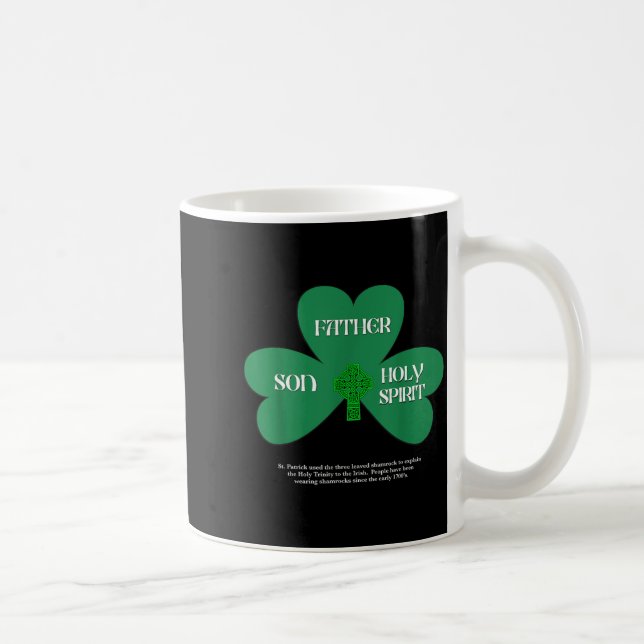 Caneca De Café Christian St Patrick's Day Religious Trinity Clove (Direita)