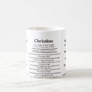 Caneca De Café Christine, a origem e o significado