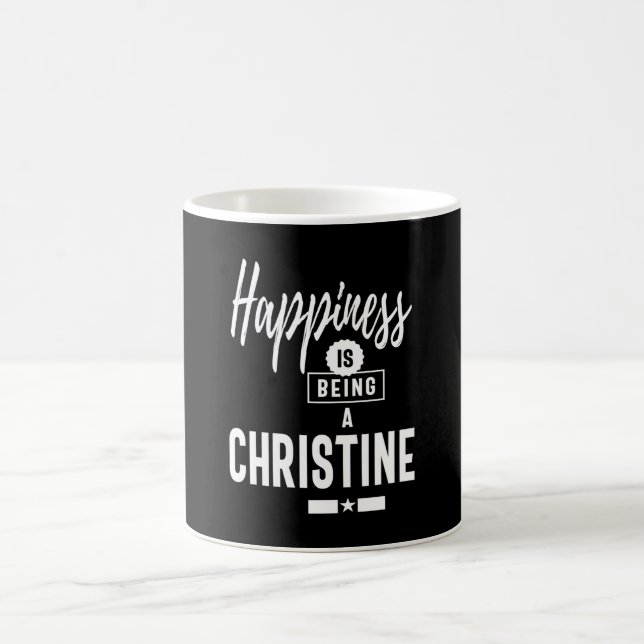 Caneca De Café Christine Personalised Name Birthday Gift (Centro)
