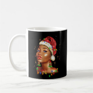 Caneca De Café Christm Melanin, Rainha Negra Africana Americana