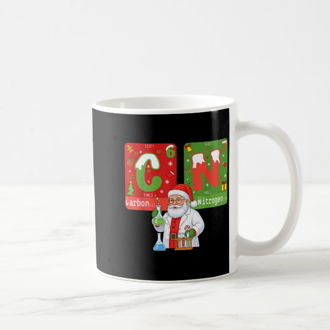 Caneca De Café Christmas 67 Meme Science Chemistry Humor Periodic (Direita)