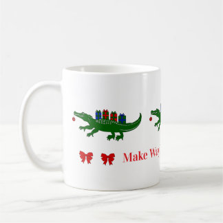 Caneca De Café Christmas Alligator Mug