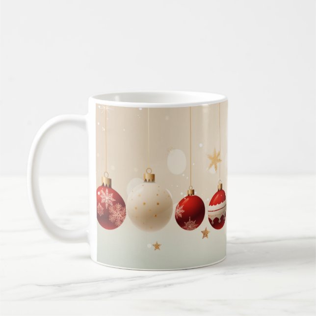 Caneca De Café Christmas Bauble Festivo (Esquerda)