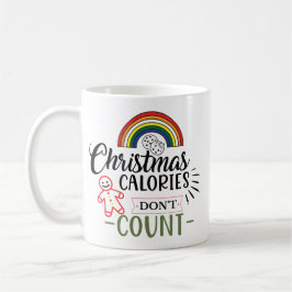 Caneca De Café Christmas Calories Don't Count