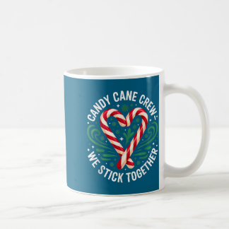 Caneca De Café Christmas Candy Cane Crew We Stick Together Matchi