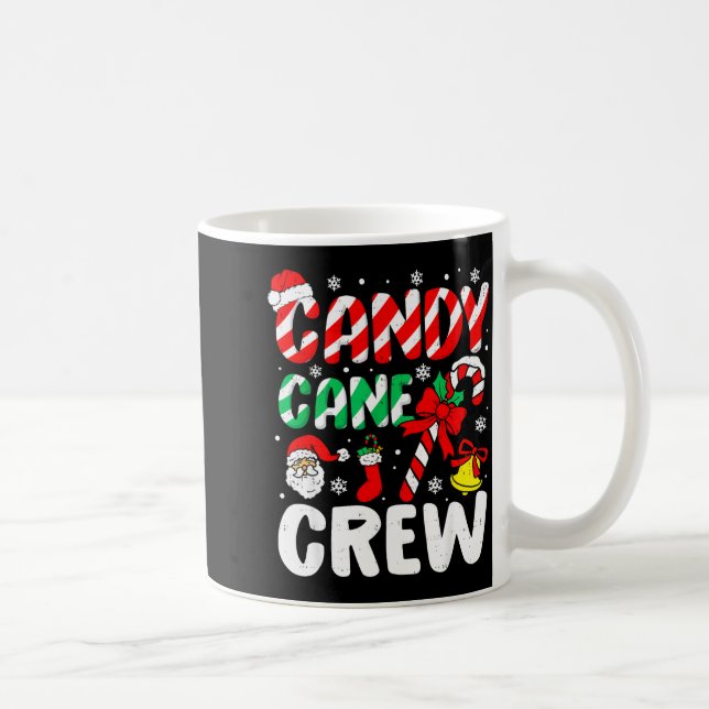 Caneca De Café Christmas Candy Cane Crew Xmas Holiday Toddler Kid (Direita)