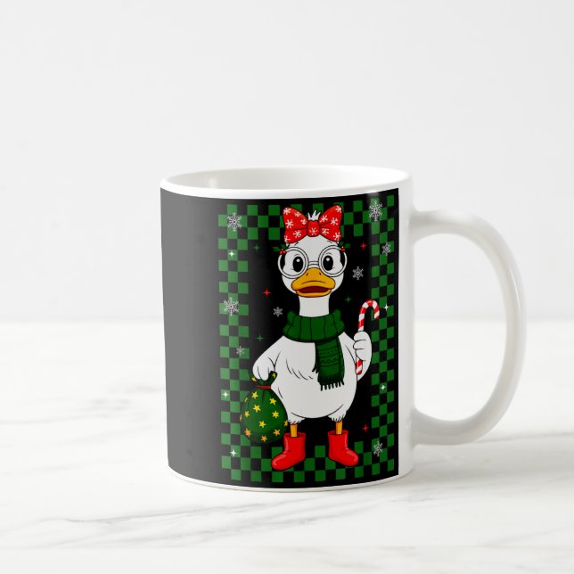 Caneca De Café Christmas Candy Cane Goose Matching Couple Xmas Bo (Direita)