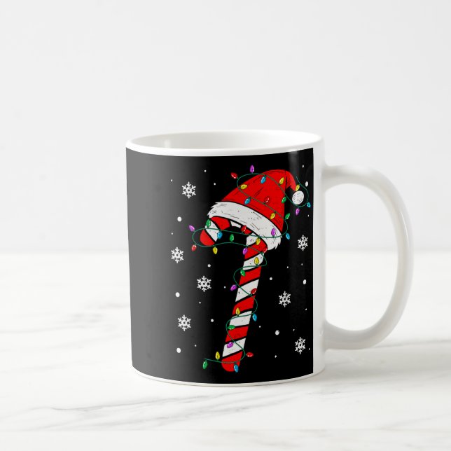 Caneca De Café Christmas Candy Cane Hat Santa Xmas Holiday Toddle (Direita)