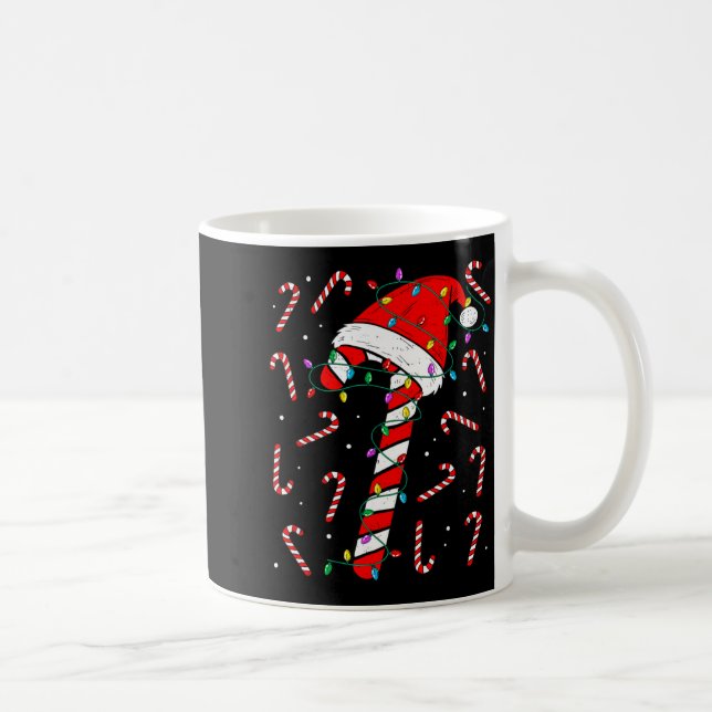 Caneca De Café Christmas Candy Cane Hat Santa Xmas Holiday Toddle (Direita)