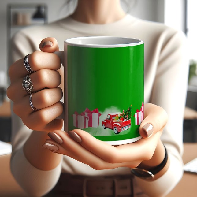 Caneca De Café Christmas cartoons green COFFEE MUG (Criador carregado)