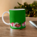 Caneca De Café Christmas cartoons green COFFEE MUG<br><div class="desc">Christmas cartoons green COFFEE MUG</div>