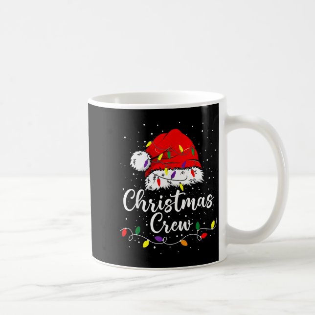 Caneca De Café Christmas Crew Family Group Matching Christmas Paj (Direita)