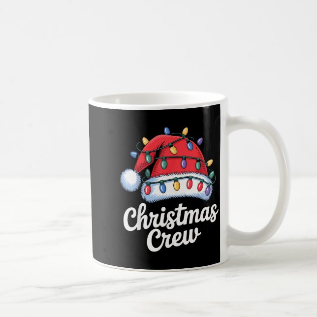Caneca De Café Christmas Crew Matching Family Xmas Party Men Wome (Direita)
