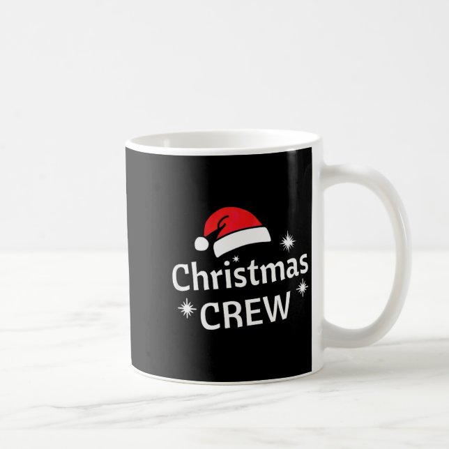 Caneca De Café Christmas Crew Santa's Hat Merry Xmas  (Direita)