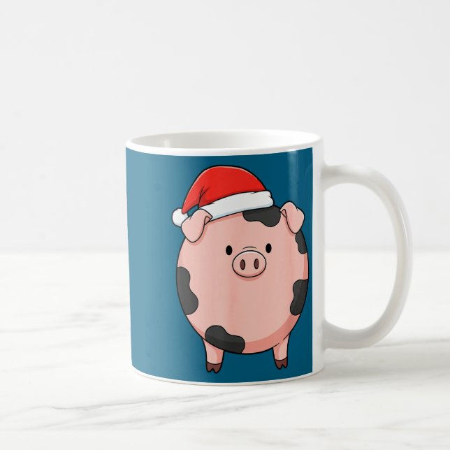 Caneca De Café Christmas Cute G Round Nk G Holiday Art  (Direita)