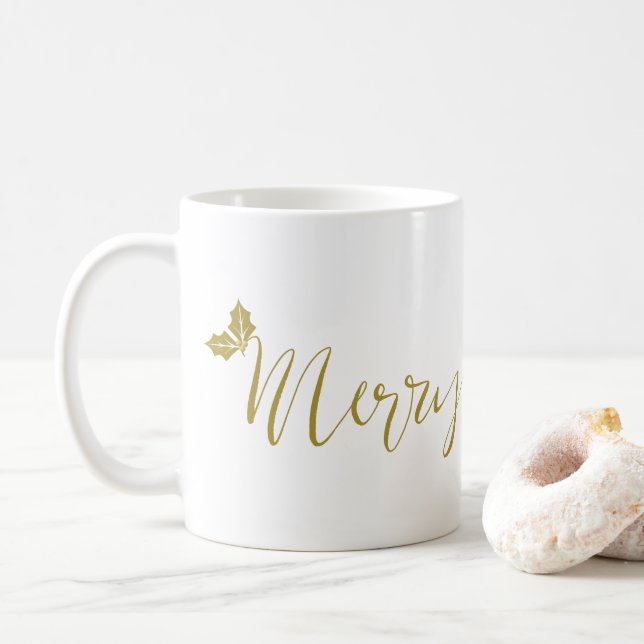 Caneca De Café Christmas Design for Secret Santa Gift (Com Donut)