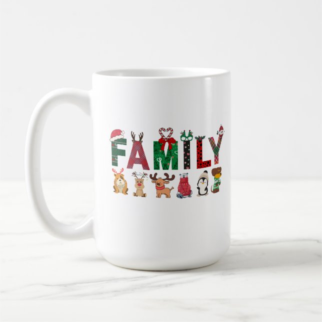Caneca De Café Christmas Family Matching Shirts | holiday family  (Esquerda)