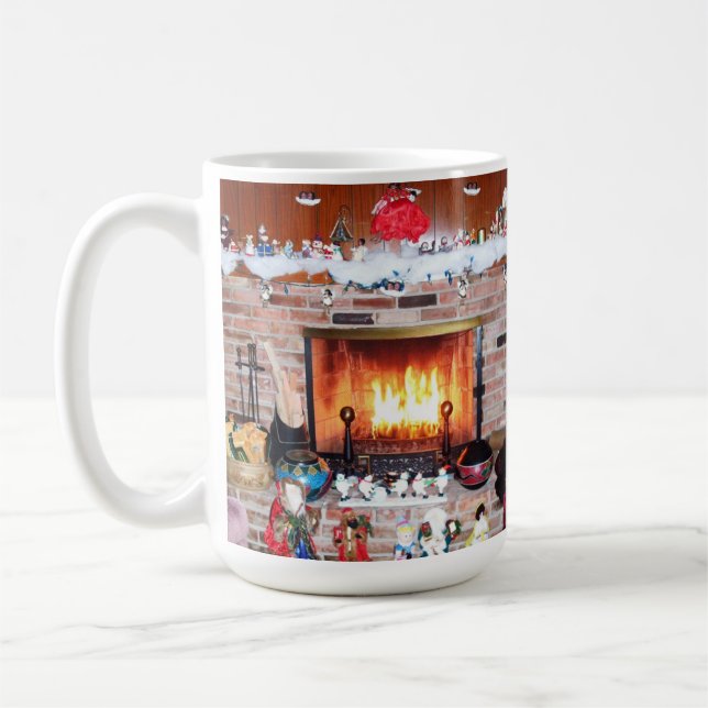 CANECA DE CAFÉ CHRISTMAS FIREPLACE  (Esquerda)