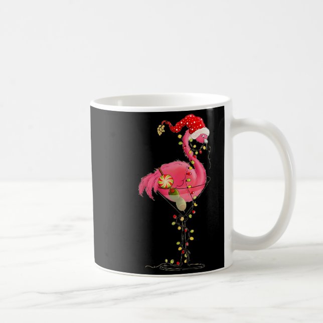 Caneca De Café Christmas Flamingo In Martini Gl For Trocal Holida (Direita)