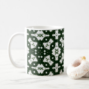 Caneca De Café Christmas Garland Green