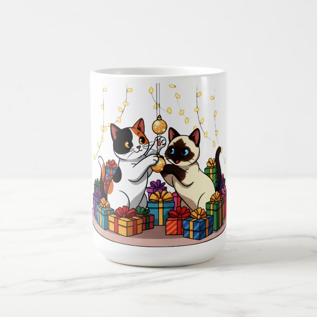 Caneca De Café Christmas Gifts & Ornaments Cats (Centro)