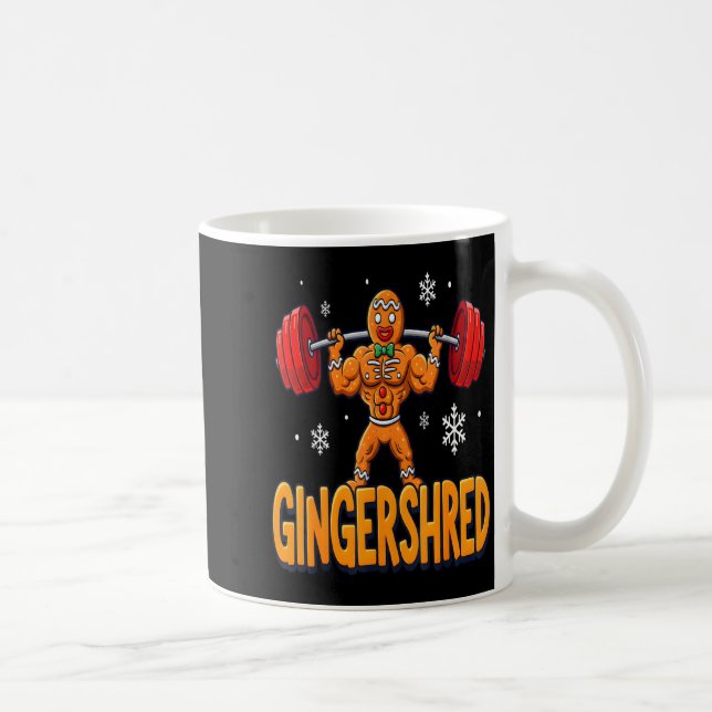 Caneca De Café Christmas Gingershred Gym Bodybuilding Funny Ginge (Direita)