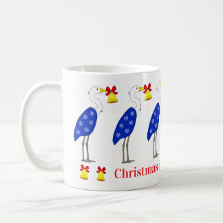 Caneca De Café Christmas Herons Mug