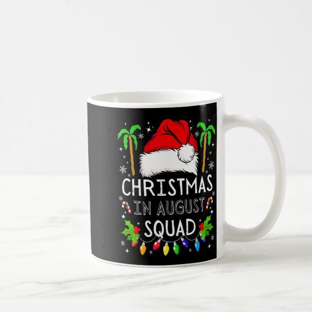 Caneca De Café Christmas In August Squad Funny Summer Xmas Men Wo (Direita)