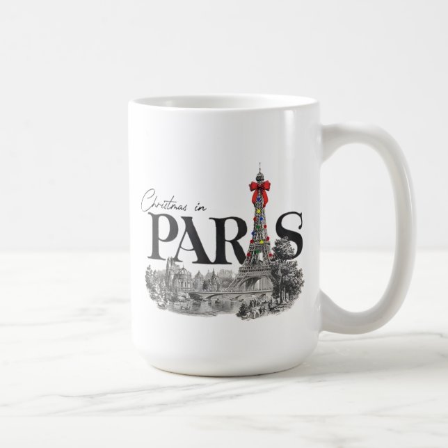 Caneca De Café Christmas In Paris Mug (Direita)