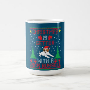 Caneca De Café Christmas Is Better With A Jack Russell Terrier Ug