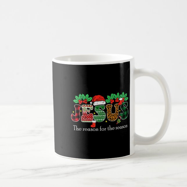 Caneca De Café Christmas Jesus Reason Season Xmas Christian Men W (Direita)