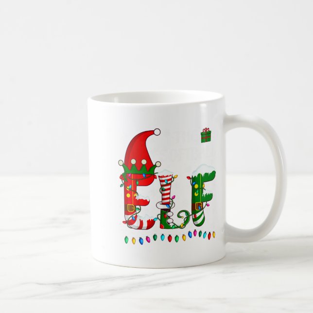 Caneca De Café Christmas Light Family Matching Pajamas Softball E (Direita)