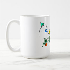 Caneca De Café Christmas lights mug