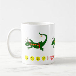 Caneca De Café Christmas Lizards Mug