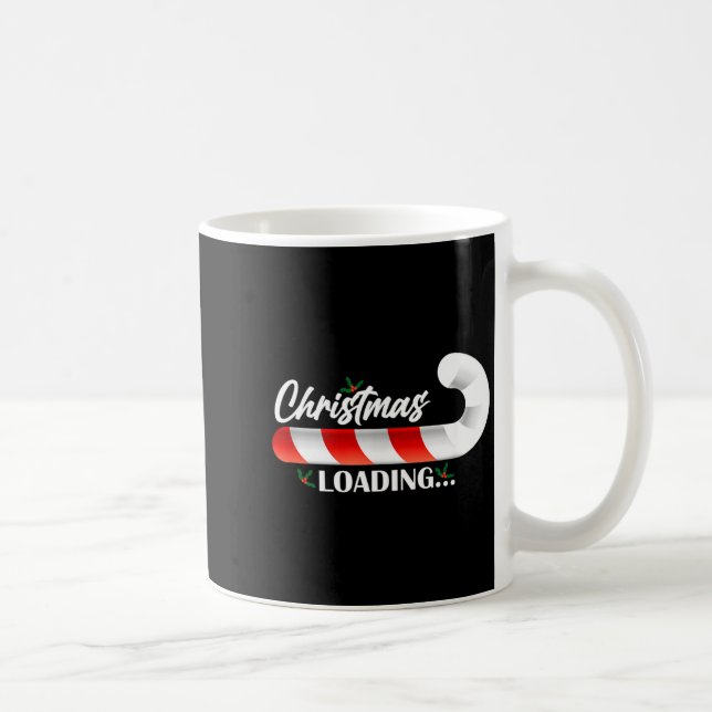 Caneca De Café Christmas Loading Fir Tree Candy Cane  (Direita)