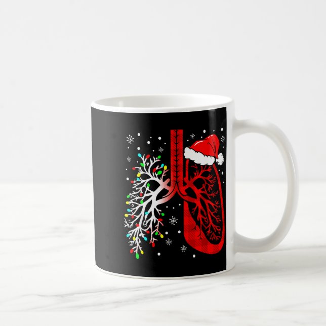 Caneca De Café Christmas Lung Lights Resratory Therast Holiday  (Direita)