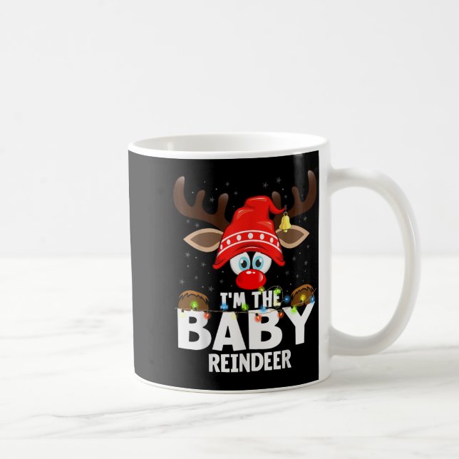 Caneca De Café Christmas Matching I'm The Baby Reindeer , Small,  (Direita)