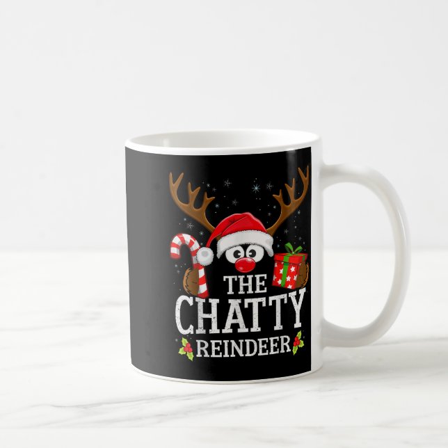 Caneca De Café Christmas Matching The Chatty Reindeer Family , Sm (Direita)