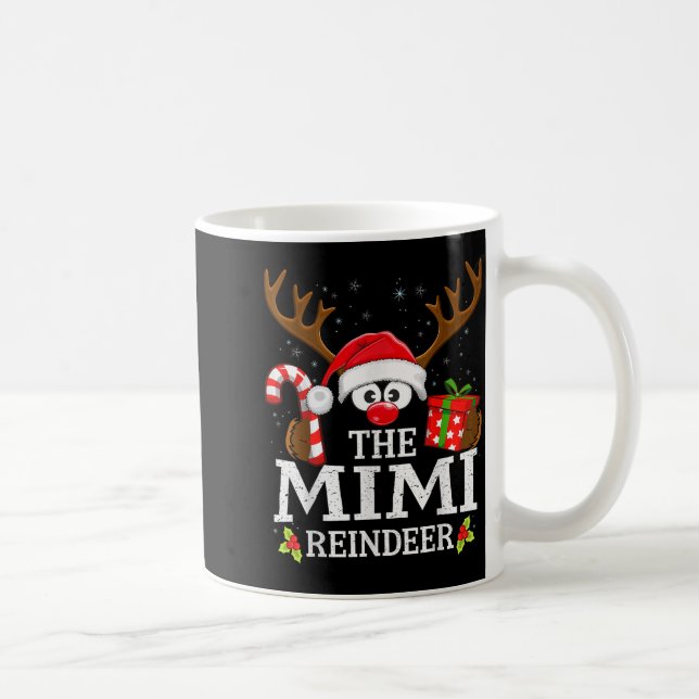 Caneca De Café Christmas Matching The Mimi Reindeer Family  (Direita)